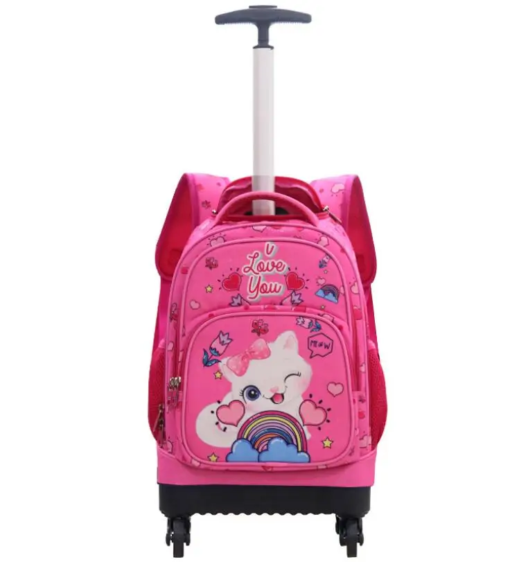 

16 inch school wheeled backpack bag with wheels school rolling backpack student bag boy school trolley bag rolling bag for girls