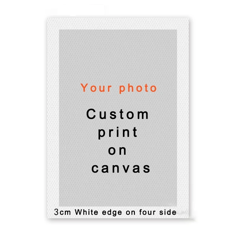 Personalised Photography Waterproof Painting Custom Print On Canvas Painting Wall Art Poster Pictures For Living Room Home Decor