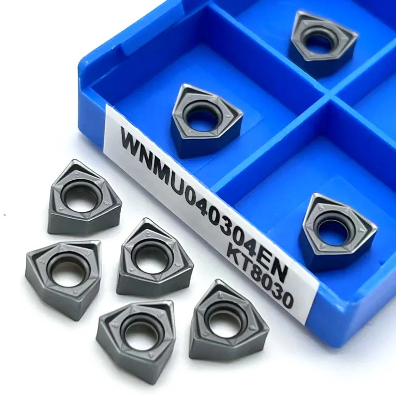 WNMU040304 high quality original double-sided hexagonal fast feed milling insert carbide tool CNC lathe cutting tool WNMU 040304