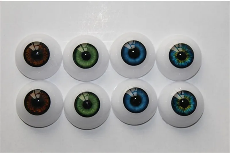 High Quality 20/22/24mm Different Colour Reborn Doll Acrylic Eyeball For Kid To DIY Lifelike Reborn Baby Doll Hot Doll Accessory