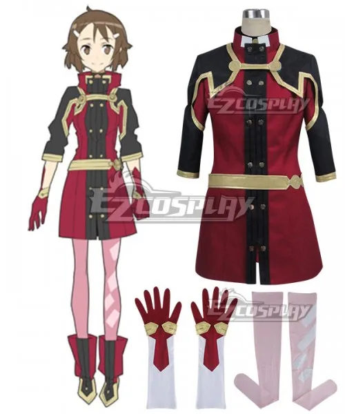 Sword Art Online Ordinal Scale Lisbeth Rika Shinozaki Movie Uniform Outfit Girls Dress Party Halloween Suit Cosplay Costume E001