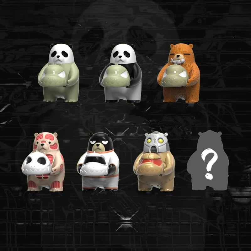 Mutant Panda Series Anime Blind Box Surprise Box Guess The Blind Bag Toy Caja Sorpresa Model Mystery Box Cute Doll Boys Gift