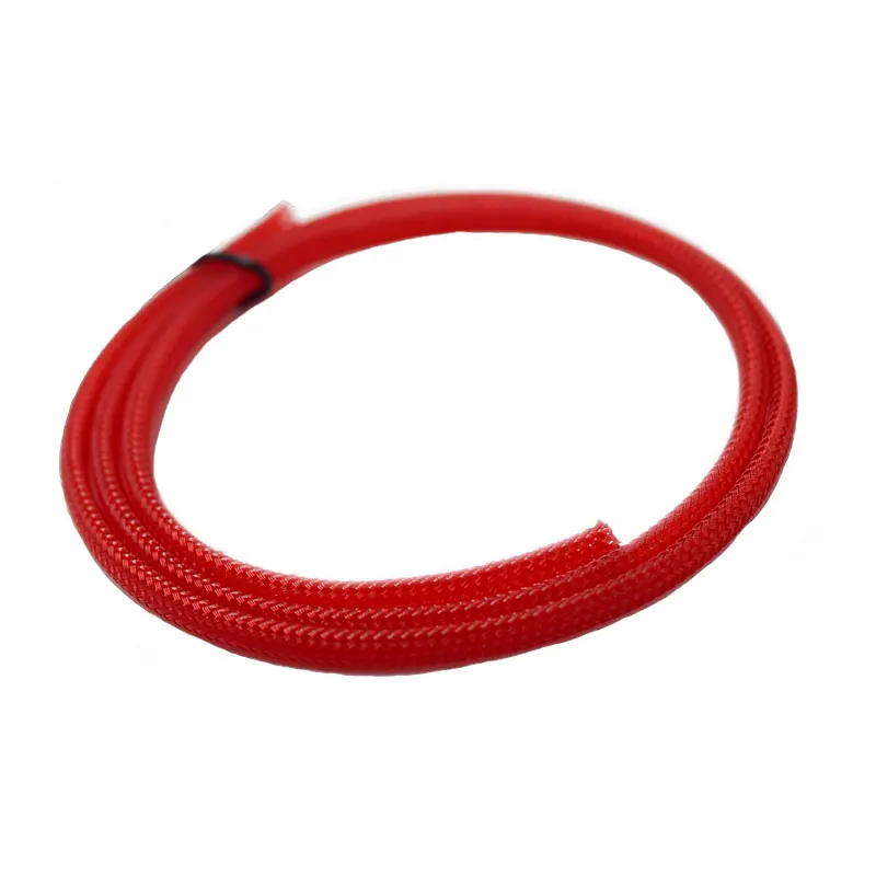 Angitu 57Colors 4mm Round Tight Braided PET Expandable Sleeving Cable Wire Sheath-10m