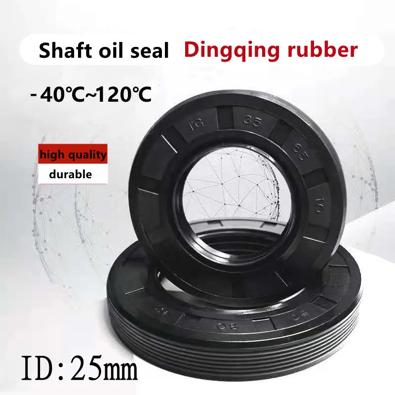 TC shaft oil seal 24*30/32/35/36/37/38/40/42/43/45/47/48/50/52*5/6/7/8/10mm NBR sealing spring double lip gasket