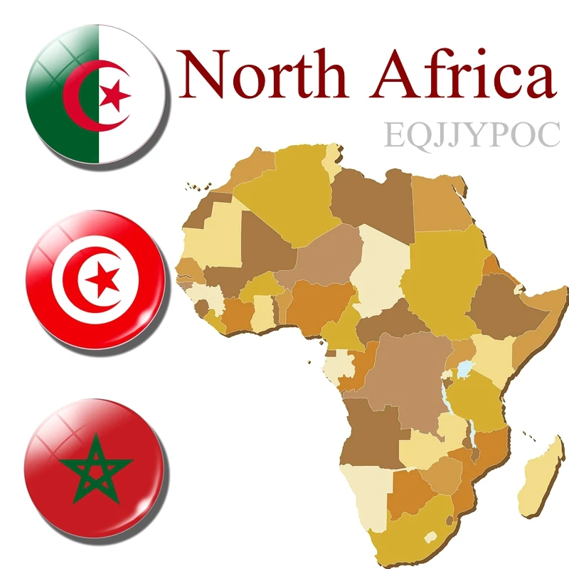 

North Africa Algeria flag fridge magnet Moroccan Tunisia travel refrigerator magnets countries souvenir message board Stickers