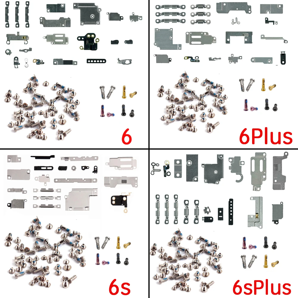 1set Full Screws + Inner Metal Bracket Holder For iPhone 5S SE 6 6S 7 8 Plus X XR XSMAX 11 Pro Max Inside Small Iron Parts1set