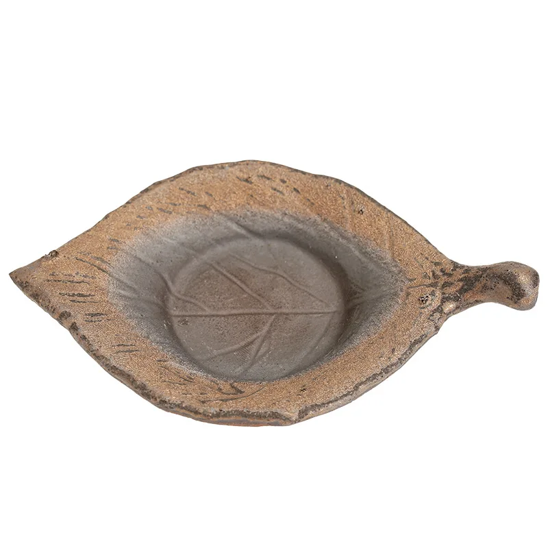 Coarse Pottery Coaster Creative Handmade Retro Cup Saucer Tea Tray Heat Proof Mat Ceramic Kung Fu Tea Ceremony Mug Coasters