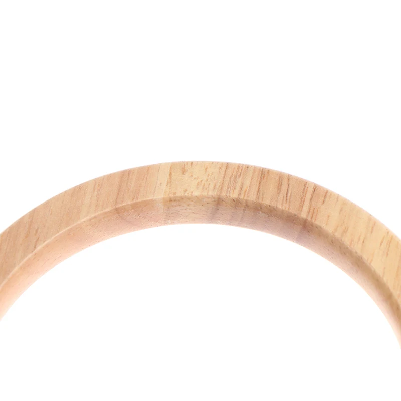 1pc D Round Handcrafted Wooden Handle for Handmade Handbag DIY Tote Purse Frame Making Bag Hanger Bag Strap Tote Bag Accessories