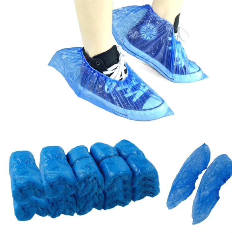 Disposable Protective Plastic Shoes Cover Thick Disposable Anti-Slip Shoe & Boot Covers In Stock.