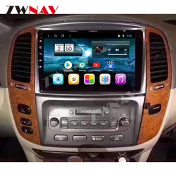 Android 10カーラジオ,6 GB/128GB,GPSナビゲーション,メディアプレーヤー,CarPlay,クルーザー100 lc100車用Lexus lx470 (2002-2008)