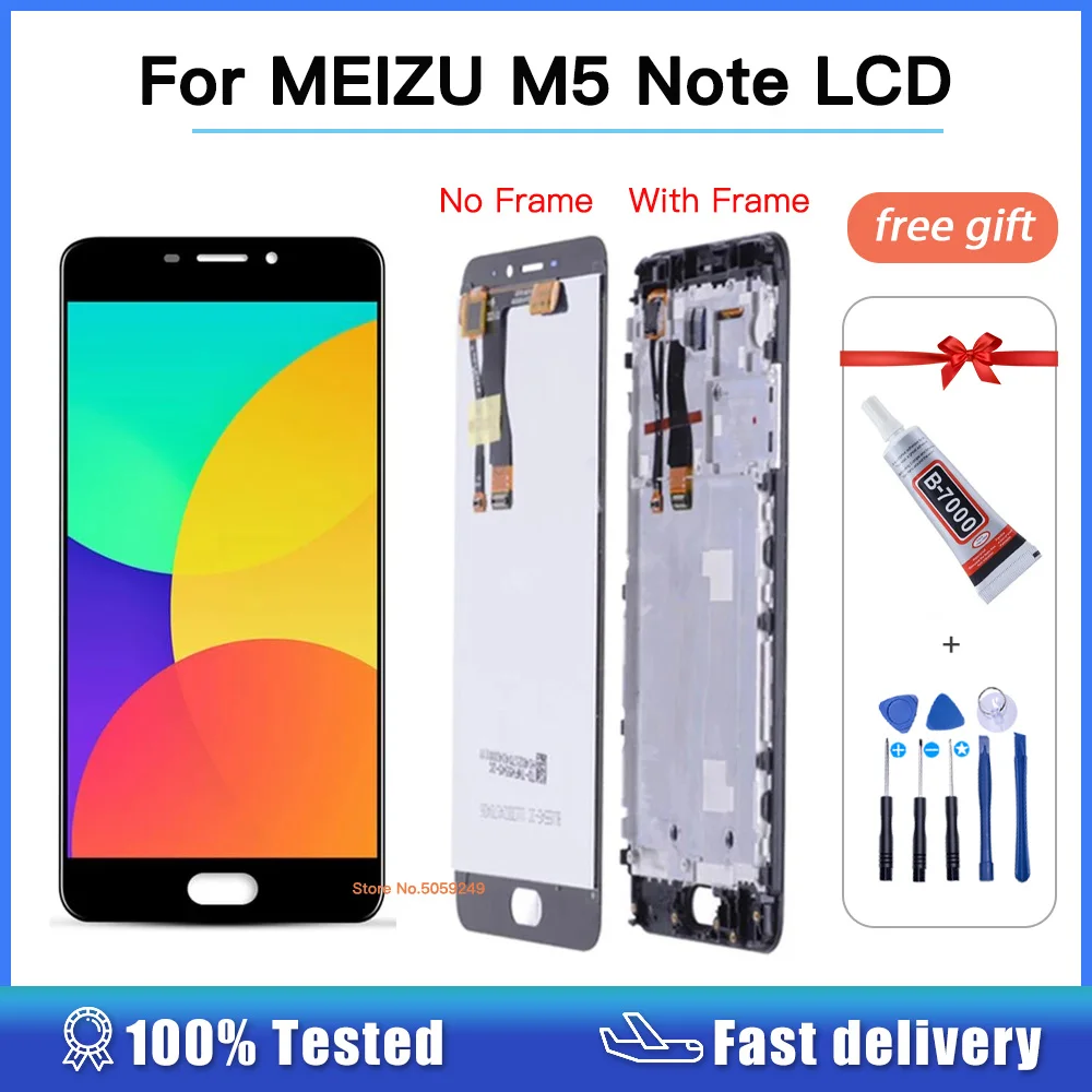 

5.5 inch For MEIZU M5 Note LCD Display Screen Touch Digitizer Assembly For MEIZU M5 Note M621H M621M M621Q M621C With Frame