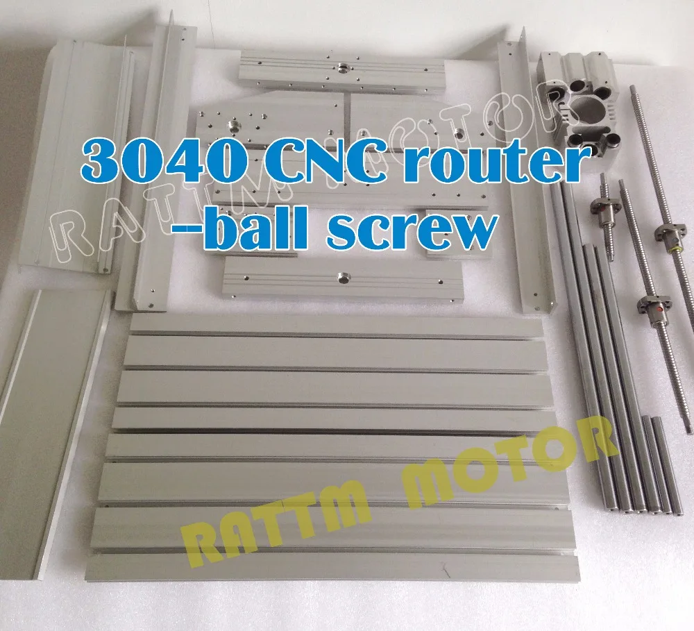 【IVA libre de la UE】DIY 3040 CNC enrutador fresadora cortadora marco 52mm abrazadera de soporte + Motor de husillo de 300W