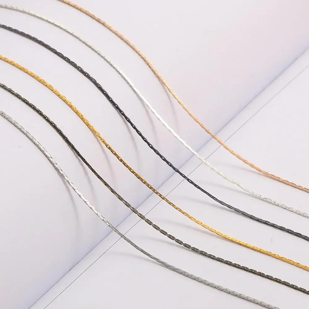 1M/bag 0.8mm Good Quality Copper Wire Necklace Chains Link DIY Jewelry Making Necklace Connector Supplies Accessories Supplies