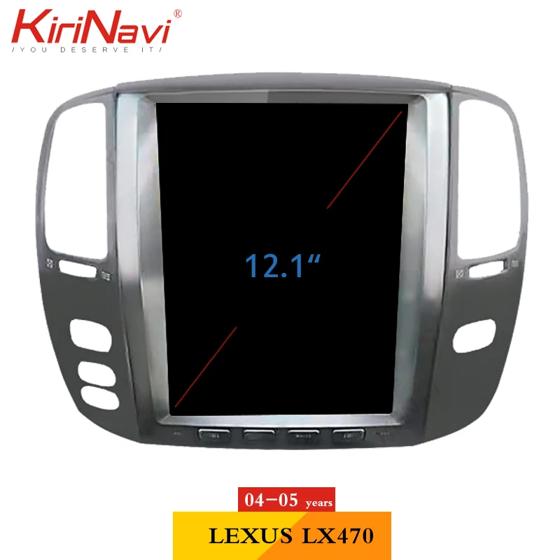 KiriNavi For Toyota Land Cruiser LC100 Lexus LX470 2002-2009 Android Car Radio Automotivo Car Dvd Player Auto GPS Navigation 4G