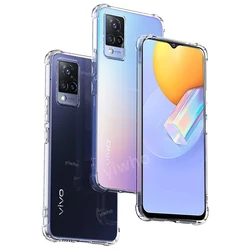 VIVO Y31 용 아머 실리콘 케이스, 투명 소프트 TPU 투명 커버, vivoy31 y 31 3 1 31y V2036 6.58 