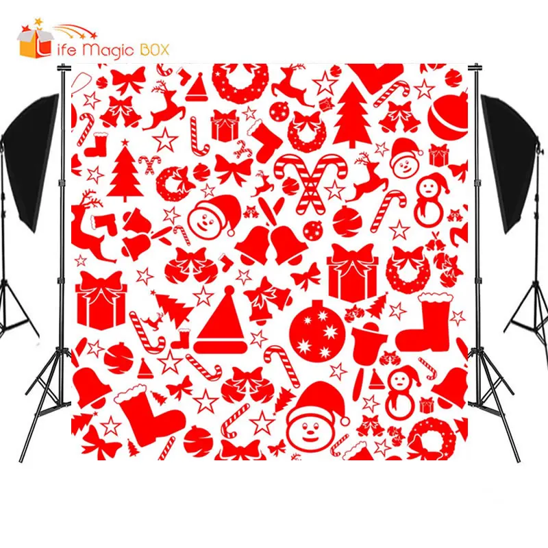 LIFE MAGIC BOX-خلفيات تصوير الكريسماس ، خلفية وردية ، كشك تصوير من الفينيل ، الشتاء