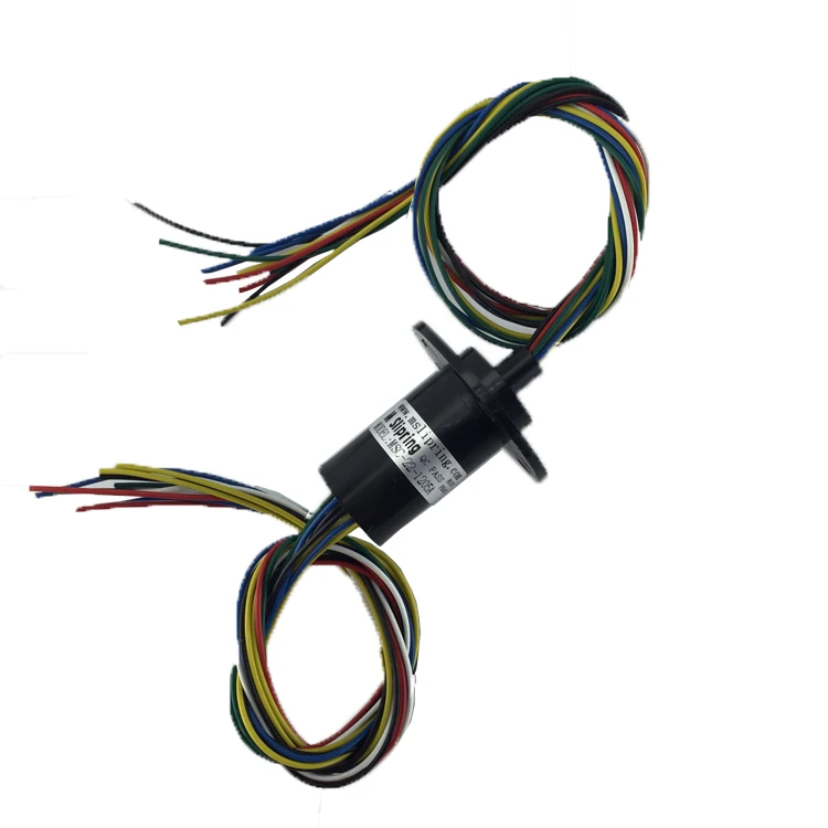 Diameter 22mm 5A 2/3/4/6/8/12 ChannelsRotate Dining Table Slip Ring Electric Collector Rings Slip Ring Rotary Joint