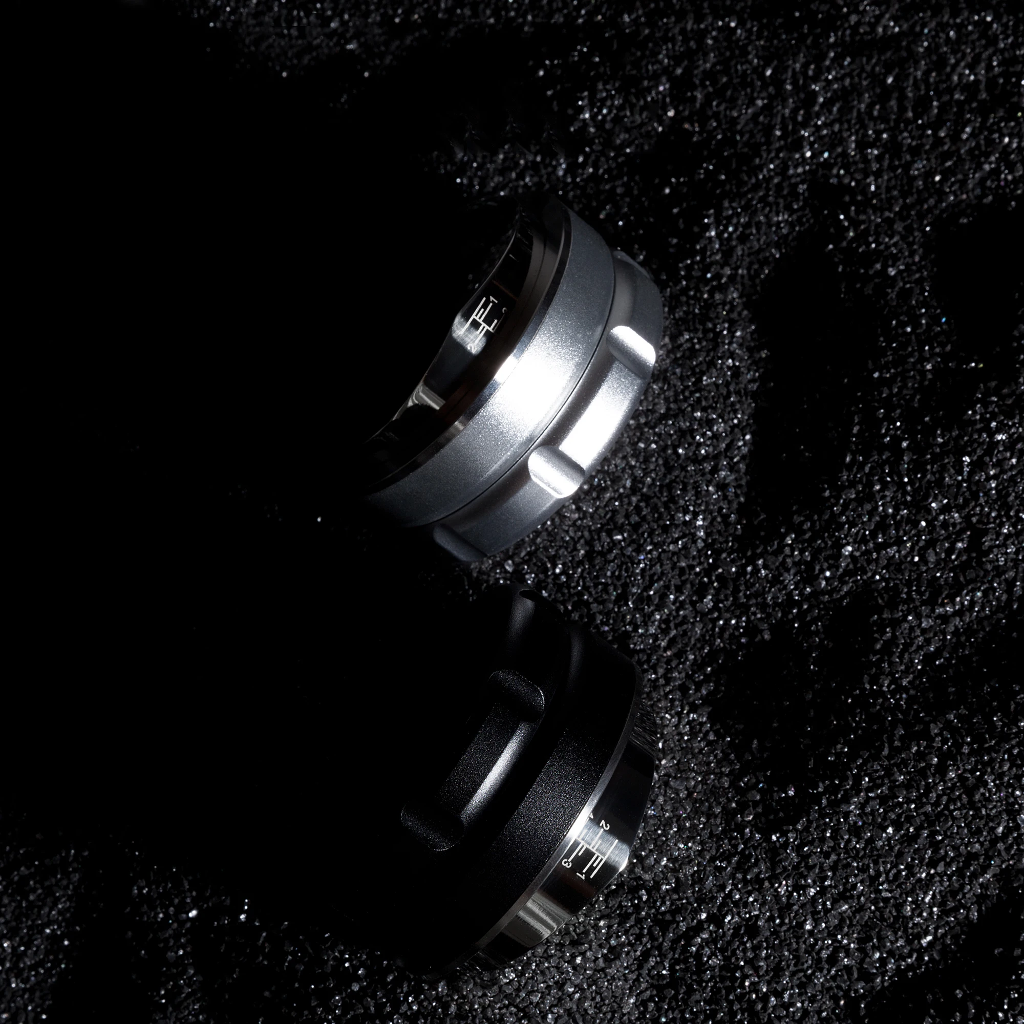 58.5mm Manual Barista Powder Hammer Espresso Latte  Coffee Tamper Distributor Stainless Steel Middle-Line Base Leveler Tool