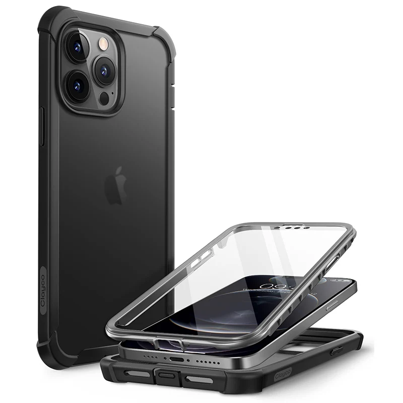 For iPhone 13 Pro Max Case 6.7 inch 2021 Release Clayco Forza Dual Layer Rugged Cover with Full-Body TPU Bumper Protective Case