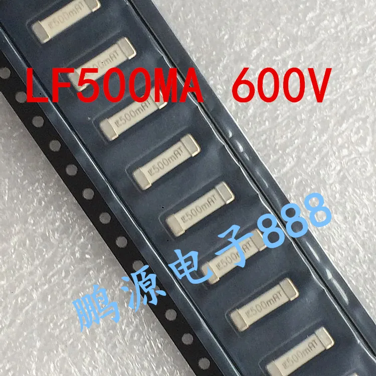 Imported chip blown fuse LF500MAT 600V 500MA slow blow   50PCS -1lot