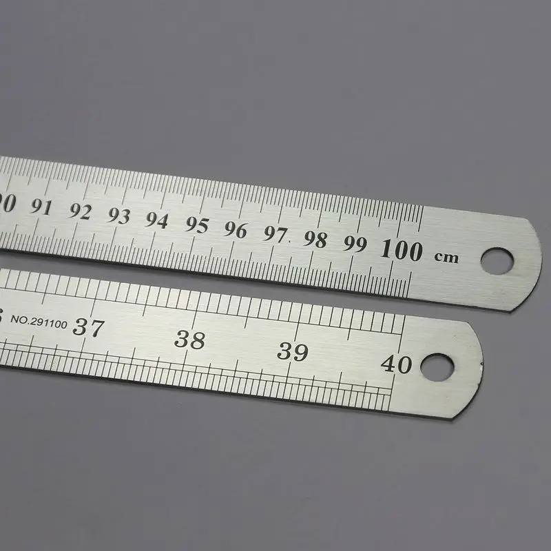 Stainless steel ruler 30cm ruler Steel Ruler 1 m 15 / 20 / 30 / 50cm thick steel plate ruler 60cm