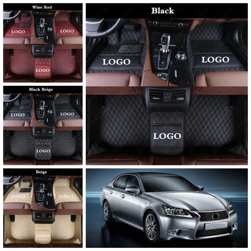 

Leather Custom Cars Floor Mats for Lexus LC SC CT Waterproof Sedan All Weather Car Foot Mat Rugs Saloon Automotive Carpet Cover