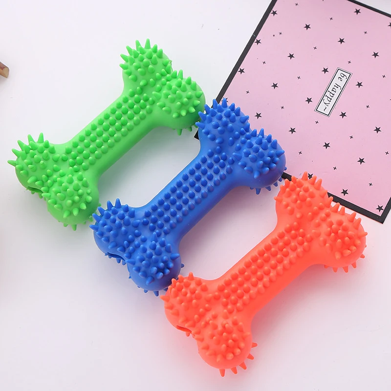 Juguetes TPR para masticar perros pequeños, accesorios para mascotas, masticadores agresivos, huesos, juguete de goma Indestructible, Jouer Pour Chien