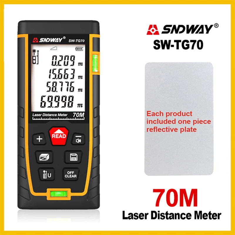 SNDWAY Laser Rangefinder Distance Meter Measure Device Digital Ruler Trena Laser Tape Distance Meter