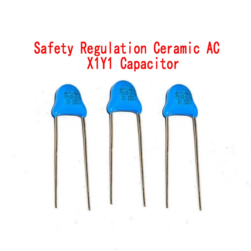 50pcs ~ 500pcs Safety Regulated Ceramic Yx1y Capacitor 1400vac 101K 221k 681 102m 152m 222m 332m 471k 472m 103m 100pF 220pF 10nf