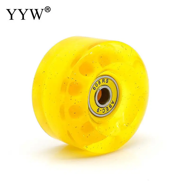 PU Rubber Skate Wheels para exterior, embalagem, alta elástica, amortecedor, quatro rodas, 58x32x mm, 1, 4, 8 Pcs, Lot