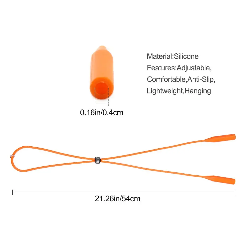 Cinturino per occhiali in Silicone occhiali sportivi antiscivolo occhiali da sole corda per collo cordino per occhiali cordino per occhiali catena