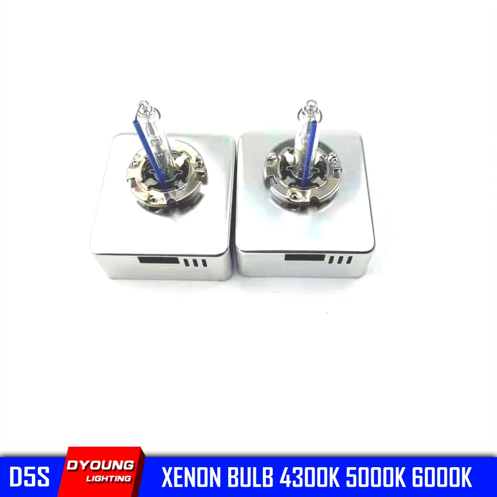 D5S Xenon Bulb 25W 35W 12V 4300K 5000K 6000K Super Vision HID Lamp For Cars Dyoung 2Pcs