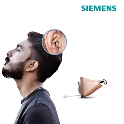 Siemens Invisible Hearing Aids Sub Brand Signia ITC CIC 8 Channels Digital Hearing Aid Mobile Phone APP Program Fitting