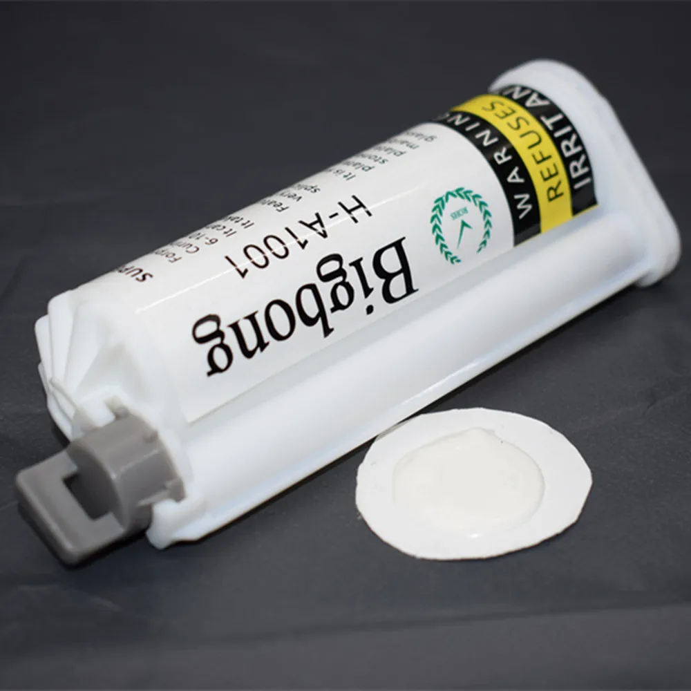 Bigbong Weiß 10:1 Klebstoffe 50ml 2-Komponenten-Acrylklebstoffe Aushärtungszeit 20-25 Minuten AB Strukturklebstoff Mischdüse Klebepistolen – Detail 3