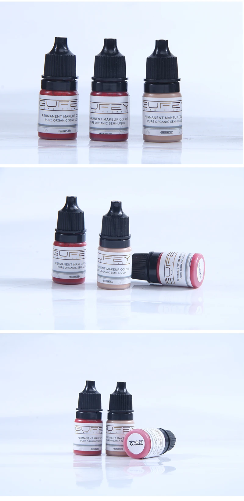 17 Color Eyebrow Microblading Tattoo Pigments Paint Ink for Eye Line Tint Eyebrows Permanent Makeup Body Art Cosmetics Supplies