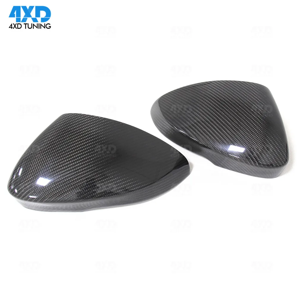 Real Carbon Car Mirror Cover Add On Style For Jaguar F-Type Side Rear View Mirror Cover Caps 2013 2014 2015 2016 2017 2018