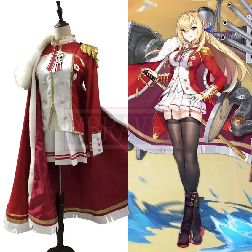 Azur Lane HMS King George V Cos Cosplay Costume Halloween Christmas Party Uniform Custom Made