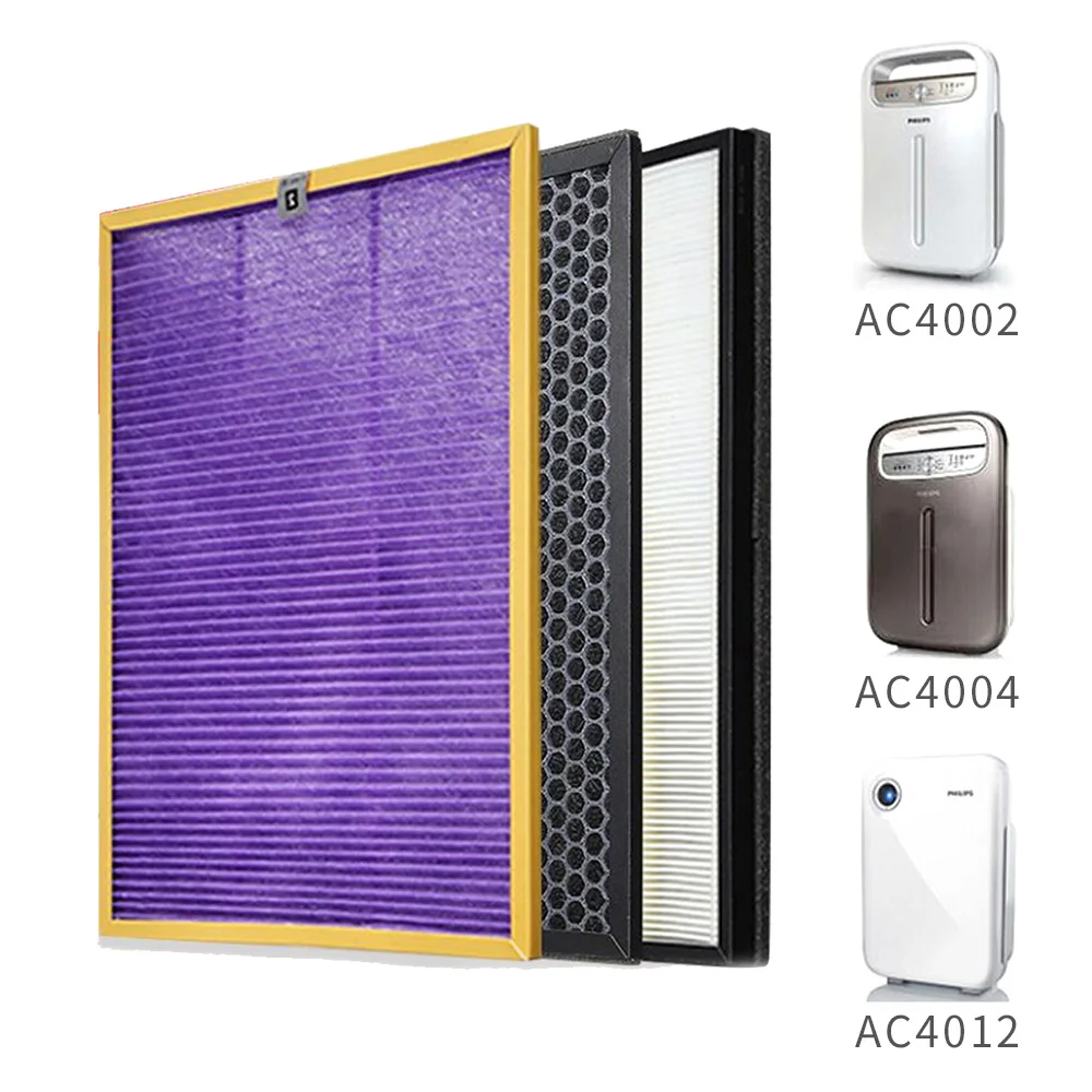 3pcs/lot High Quality OEM,replacement AC4121+AC4123+AC4124 filters kit for Philips AC4002 AC4004 AC4012 Air purifier parts