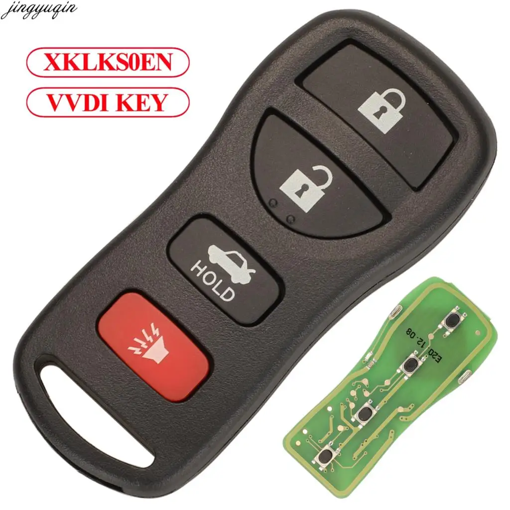 

Jingyuqin VVDI Wire Remote Control Car Key For Xhorse VVDI2 Mini Key Tool Fit Nissan XKNI00EN 4 Buttons Fob