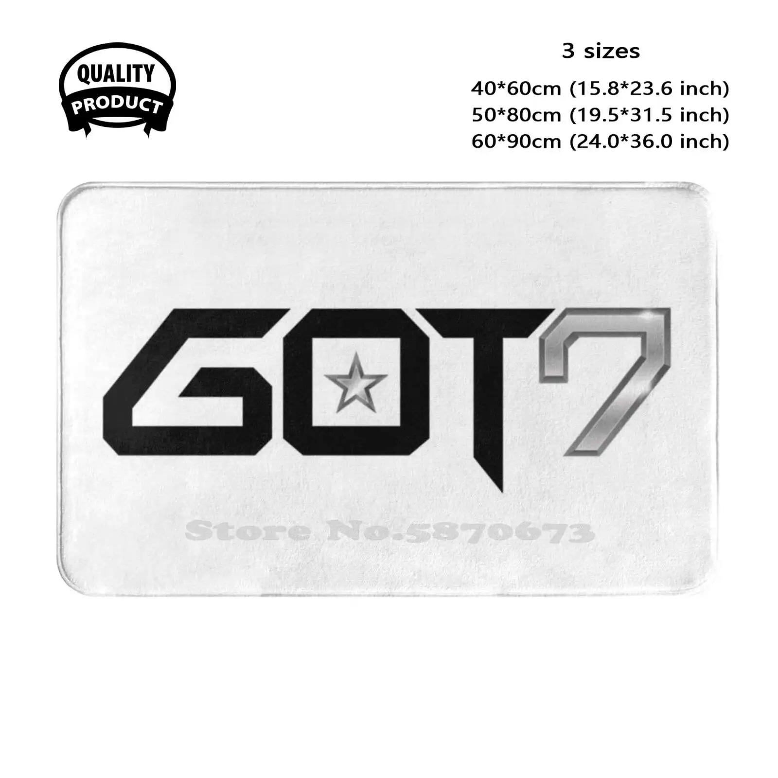 Got7 Soft Cushion Home Carpet Door Mat Car Rug Got 7 Shinee Just Right Fly Jackson Wang Markson Bambam Jr Jb Markbam Jackbam