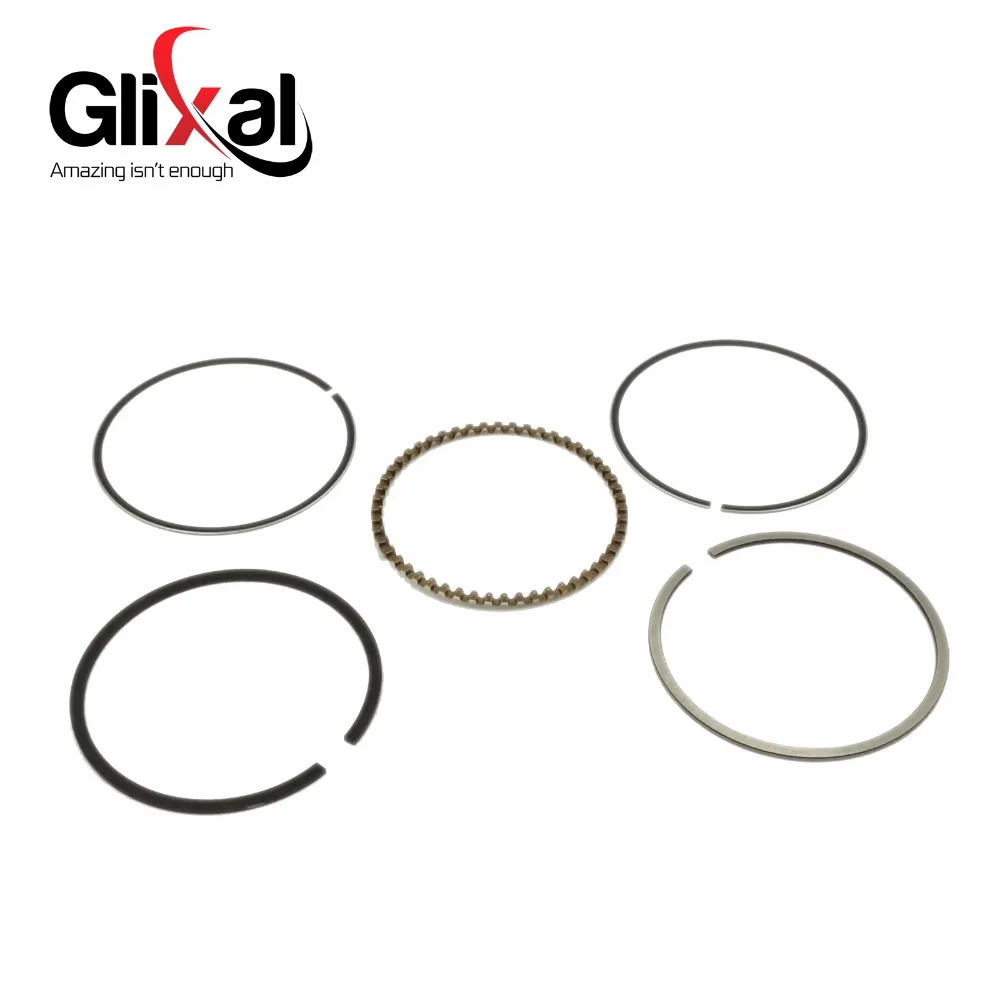 Glixal 139QMB 139QMA GY6 72cc 80cc Gas Scooter 47mm Piston Ring Set SUNL Vento ABM STELS Banzer Romet Moped