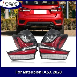 Hoping 1Set/4PCS Rear Bumper Tail Lamp For Mitsubishi ASX 2020  Rear Brake Taillight Stop Lamp