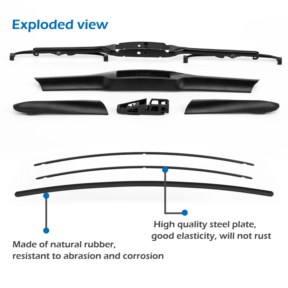 MIDOON Wiper Blades for Mercedes Benz C Class W203 W204 W205 C160 C180 C200 C230 C240 C250 C270 C280 C320 C350 C400 C450 AMG