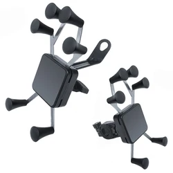 6 Claw Bike Mobile Phone Holder Handlebar Motorcycle Rear View Mirror Phone Stand Accessories Moto Bicycle Phone Holder GPS Clip