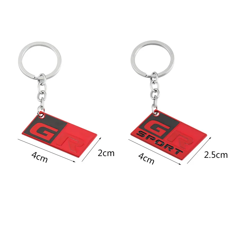 Car GR Sport Keychain GR Key Ring Chain Holder for Toyota HV YARiS Prius Harrier Corolla Camry Tacoma Venza Tundra rav4 Auris