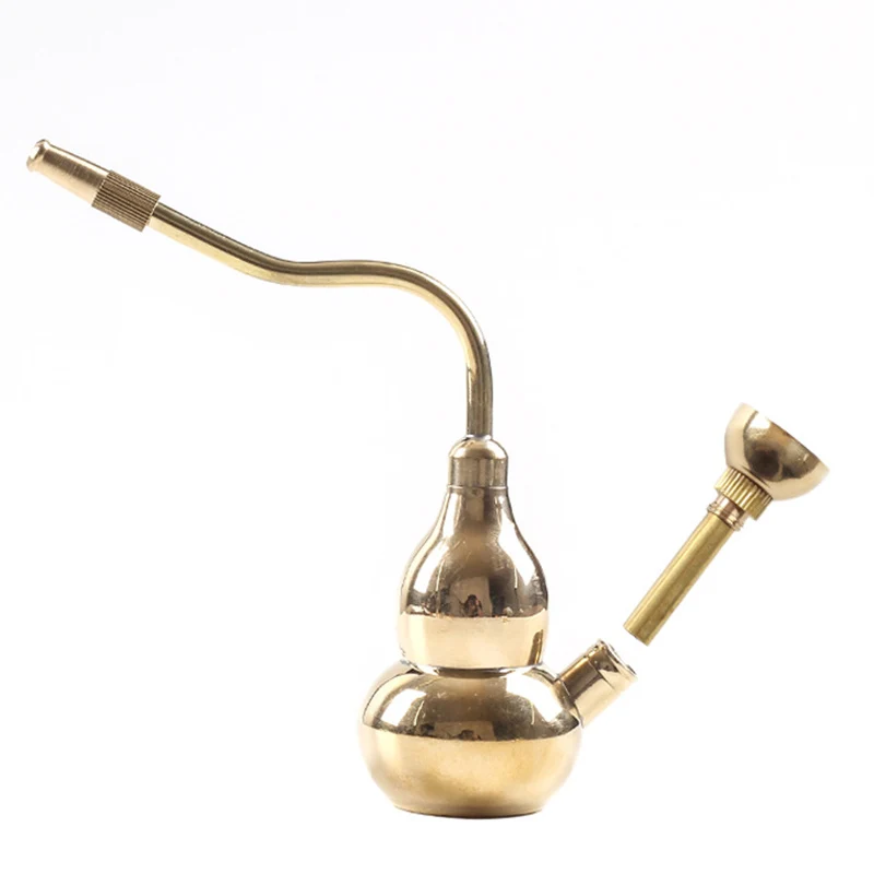 1Pcs Gourd shape Mini Hookah Shisha Smoking Pipes Creative Metal Cigarette Holder Water Pipe