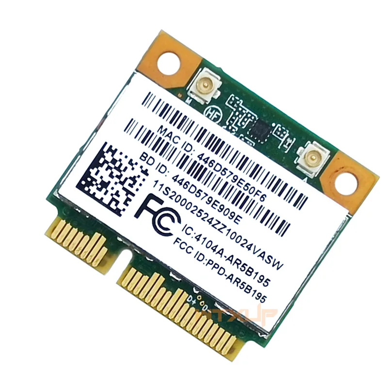 Adaptador de rede sem fio WiFi, AR5B195, Placa de rede Mini PCI-e para Lenovo G480, G580, G780, Y480, Y580, Y570, Z485, 2.4G, Bluetooth 3.0