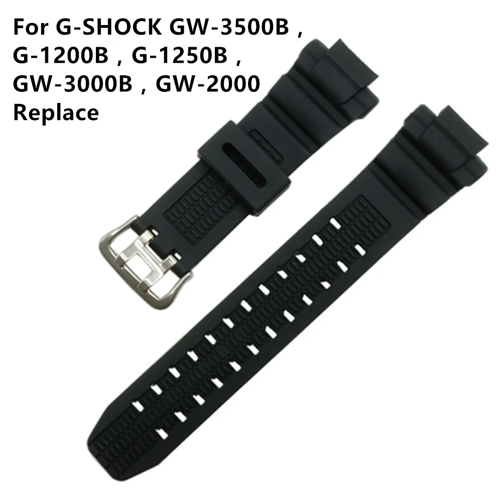 

New For Caswatch GSHOCK GW-3500B / GW-3000B / GW-2000 / G-1200B / G-1250BResin Tape Watchabnd Watch Band Strap +Tool