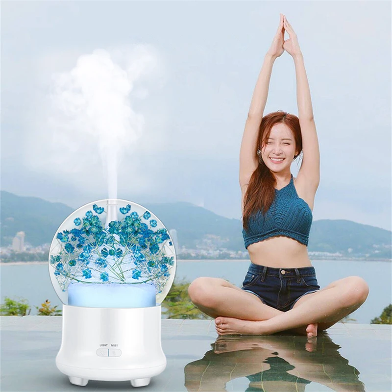 Mini Ultrasonic Humidifier Warm LED Night Light Aroma Diffuser Office Home Lights Aromatherapy Essential Oil Diffuseur Sprayer