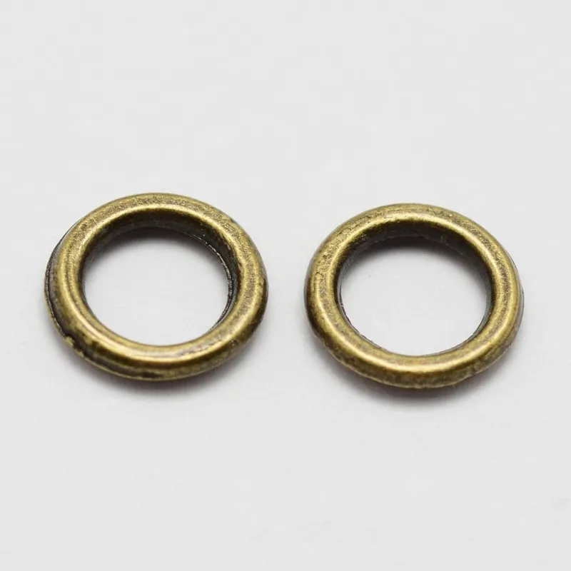 500pcs Alloy Closed Jump Rings DIY Jewelry Findings & Components 7x1mm Hole: 4.5mm; Inner Diameter: 4mm